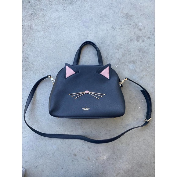 Kate Spade Cat's Meow Lottie Leather Satchel